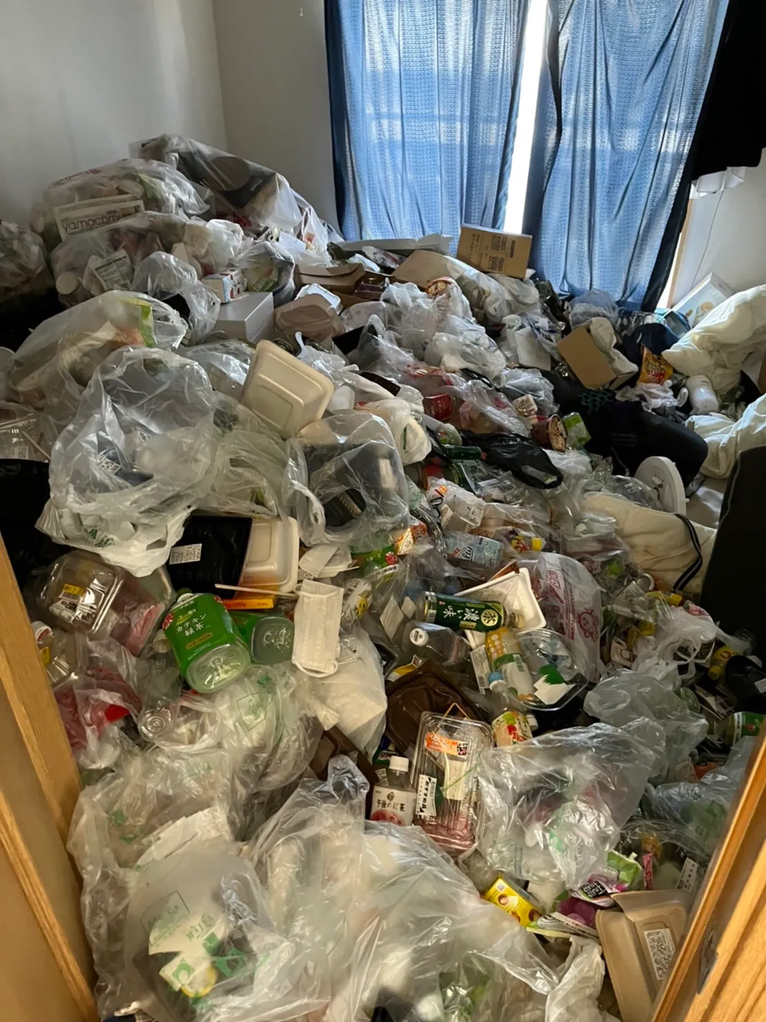 ゴミがたまった部屋